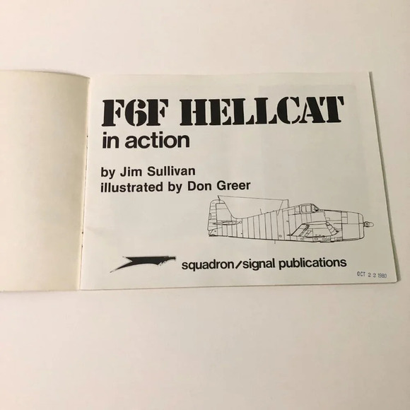 Squadron Signal Publication In Action F6F Hellcat Aircraft  Book - Picture 6 of 15